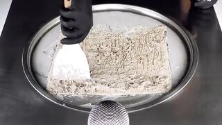 ASMR - KitKat Ice Cream Rolls | how to make KitKat rolled fried Ice Cream - oddly satisfying Tingles