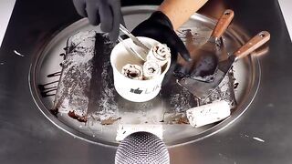 maltesers Ice Cream Rolls | fried Ice cream with Chocolate Truffles - oddly satisfying Food ASMR 4k