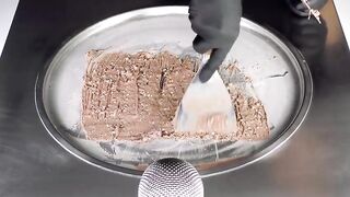 Nesquik Chocolate Ice Cream Rolls | how to make fried Ice Cream with Chocolate & Cookies - Food ASMR