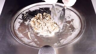 KitKat & Coffee Ice Cream Rolls | Ice Cream Chocolate Cookies & Coffee | oddly satisfying Food ASMR