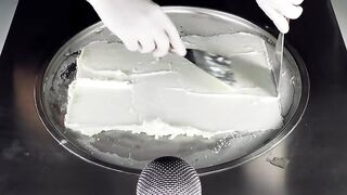 ASMR - Capri Sun Ice Cream Rolls | how to make Ice Cream with Capri-Sun & Bubbles - Orange Lemonade