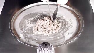 ASMR - McVities PENGUIN Ice Cream Rolls | how to make Chocolate Bars to rolled fried Ice Cream  Food