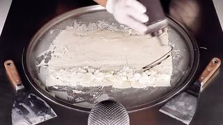 ASMR - how to make Marshmallows to Ice Cream Rolls | oddly satisfying Food with Marshmallow - relax