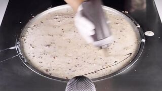 ASMR - massive kinder bueno Ice Cream Rolls | oddly satisfying tapping sounds - Chocolate Food ASMR