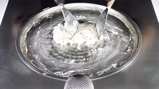 ASMR - Cola & Milk Ice Cream Experiment | oddly satisfying ASMR with Coca-Cola Coke Ice Cream Rolls