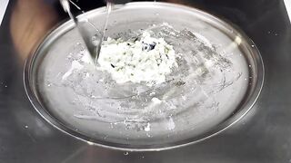 ASMR - oddly satisfying Eggplant Ice Cream Rolls | fried Ice Cream with Aubergine recipe - fast ASMR