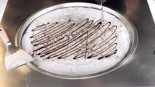 ASMR - OREO & milka Chocolate Ice Cream Rolls | how to make fast satisfying aggressive Food ASMR 먹방