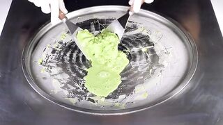 ASMR - Sprite Ice Cream Rolls | how to make oddly satisfying Ice Cream - tapping eating Food Mukbang