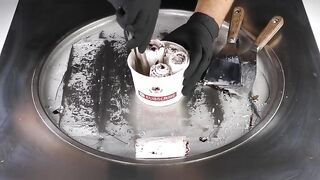 ASMR - Cranberry Ice Cream Rolls | satisfying fried Ice Cream with Cranberries - with tapping Sounds