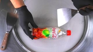 Invisible Coca-Cola Ice Cream Rolls - how to make satisfying Ice Cream out of Coca Cola Clear Lime