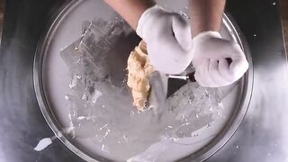 Ice Cream Rolls made out of Lay's Paprika Potato Chips - how to make satisfying Ice Cream - ASMR