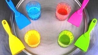 Colorful Ice Cream Rolls with 4 Colors - satisfying rolled fried Ice Cream | Food ASMR with Colours
