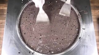 Massive OREO Ice Cream Rolls | how to make rolled fried Ice Cream with lots of Oreo Cookies | ASMR