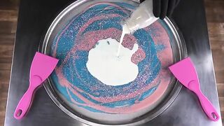 Galaxy Ice Cream Rolls | how to make satisfying Galaxy Ice Cream Rolls with colorful Colors | ASMR