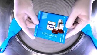 Ice Cream Rolls | how to make Ritter Sport Dairy Milk Chocolate to delicious instant fried Ice Cream