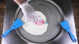 Ice Cream Rolls | how to make most oddly satisfying fried rolled Bum Bum Popsicle Ice Cream - ASMR