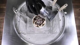 Ice Cream Rolls | MONSTER Energy - Vanilla Espresso Triple Shot Coffee rolled Ice Cream | ASMR Food