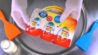 Ice Cream Rolls | kinder JOY Surprise Eggs Chocolate Ice Cream with opening Toys for Kids | ASMR