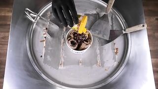 Ice Cream Rolls | how to make MARS and Brownie Chocolate Bar rolled fried Ice Cream roll | ASMR Food