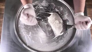 Dr. Pepper Ice Cream Rolls | how to make Cola rolled fried Ice Cream with Dr Pepper Coke | ASMR Food