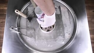 Ben & Jerry's Ice Cream Rolls | how to make a Ben and Jerrys Ice Cream Sandwich to rolled Ice Cream