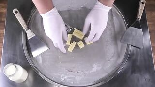 Ice Cream Rolls | Banana KitKat rolled Ice Cream with Chocolate | delicious most satisfying Video