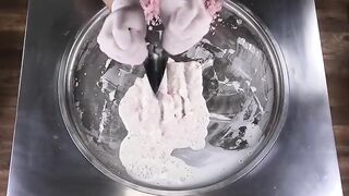 Colorful Ice Cream Rolls | Energy Drink rolled Ice Cream - Red Bull Colors recipe | satisfying ASMR