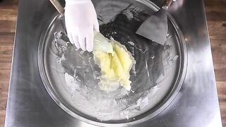 Energy Ice Cream Rolls | how to make Energy Drink rolled Ice Cream with Mountain Dew Recipe | ASMR