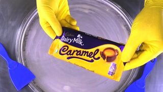 Cadbury Chocolate Ice Cream Rolls | fried Dairy Milk Chocolate & Caramel rolled Ice Cream | ASMR