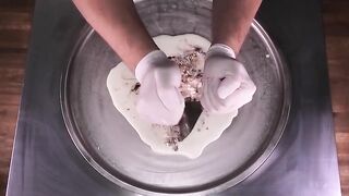 milka Ice Cream Rolls - Super Mario Edition | how to make Milka Chocolate fried Ice Cream Roll ASMR