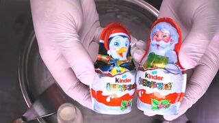 SPECIAL kinder Surprise Eggs - Ice Cream Rolls with Toys | Chocolate Ice Cream and Toy Opening ASMR
