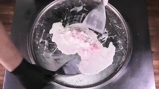 Monster Energy Drink - Ice Cream Rolls | Ultra Red fried Monster Ice Cream | Satisfying ASMR Food