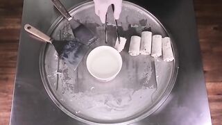 Chupa Chups Ice Cream Rolls | how to make Lollipops rolled Ice Cream with Lollipop | Satisfying ASMR
