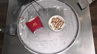 McDonalds Fries Ice Cream Rolls | how to make Mc Donalds French Fries Chips fried Ice Cream | ASMR