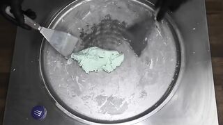 MONSTER Ice Cream Rolls | how to make Monster Hydro Energy Ice Cream - ice rolls recipe | Food ASMR