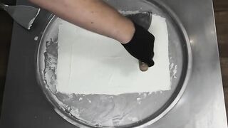 Red Bull Ice Cream Rolls | how to make Summer Red Bull rolled Ice Cream with Cocos - Recipe | ASMR