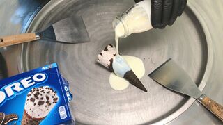 Oreo Cone Ice Cream Rolls | how to make an Oreo Ice Cream Cone to rolled Ice Cream - Oreo Recipe