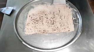 MAGNUM Ice Cream Rolls | how to make Magnum Double Chocolate Ice Cream - rolled Ice Cream recipe