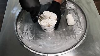 Fanta Ice Cream Rolls | how to make Fanta Strawberry Kiwi Ice Cream - rolled Ice Cream Recipe | ASMR