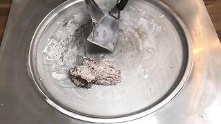 Oreo Ice Cream Rolls | how to make Oreo Choco Brownie Cookies to Ice Cream Rolls - Recipe ASMR Video