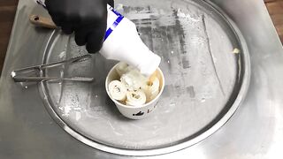 Raffaello Ice Cream Rolls | how to make Raffaello Ice Cream / fried rolled Cocos - ASMR Food Recipe