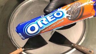 Oreo Ice Cream Rolls with Peanut Butter | how to make Ice Cream with Peanut Butter Oreo - Recipe