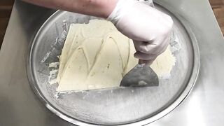 Lemon Oreo Ice Cream Rolls | how to make Lemon Oreo Cookies to fried rolled Ice Cream Rolls | ASMR