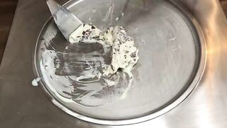 MAXI kinder Surprise Eggs - Ice Cream Rolls | Opening and how to make chocolate Ice Cream | ASMR