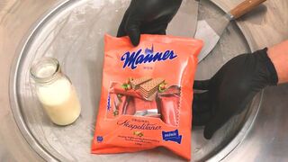 Ice Cream Rolls | manner Waffles - how to make ice cream with original Neapolitaner Waffeln Wien
