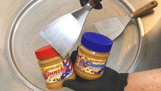 Peanut Butter & Caramel Ice Cream Rolls | Barney´s Best Crunchy and Creamy Ice Cream with peanuts