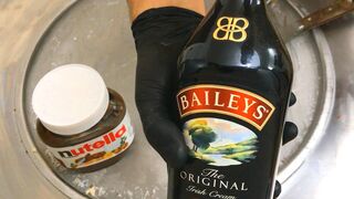 Nutella & Baileys Ice Cream Rolls Recipe - how to make Nutella Ice Cream | Irish Cocktail Recipes