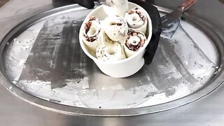 Ice Cream Rolls | Frozen Elsa - Surprise Eggs Ice Cream / rolled ice cream chocolate roll egg