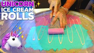Ice Cream Rolls | Unicorn Ice Cream Rolls 