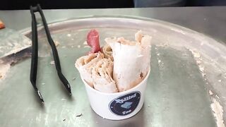 Ice Cream Rolls | with Pizza / Fried Thailand Ice Cream rolled by Rolling Ice Hamburg - Street Food